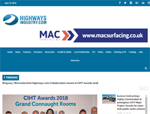 Tablet Screenshot of highwaysindustry.com
